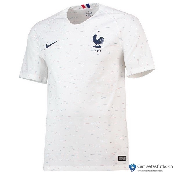 Tailandia Camiseta Seleccion Francia Segunda equipo 2018 Blanco